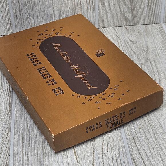 Vintage Max Factor Hollywood Stage Make-Up Kit Female Grease Paint Powder Rouge - Picture 10 of 12